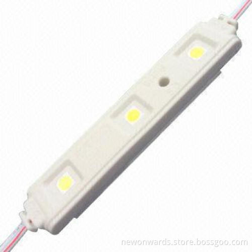Injection Waterproof 5050 3-piece LED Module with 12V DC Working Voltage, Anti-UV Design
